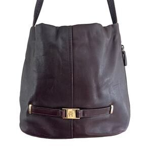 Etienne Aigner Vintage Brown Hobo Shoulder Leather Bag